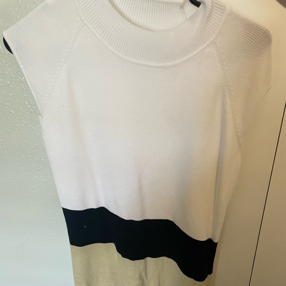 White sweater dress